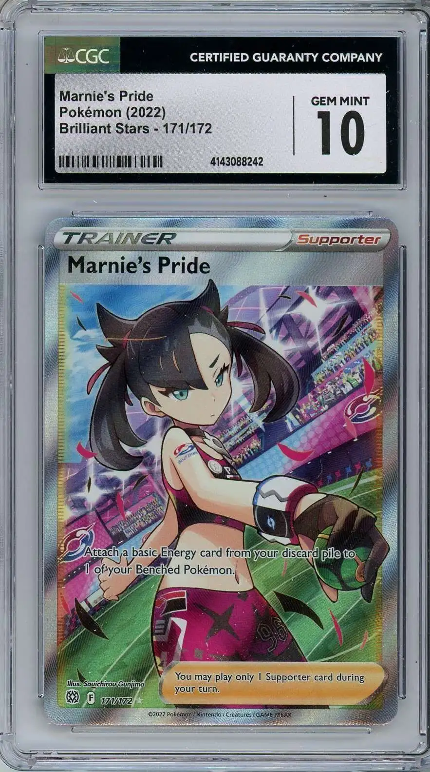 Pokemon Trading Card Game Marnie's Pride #171 [CGC 10]