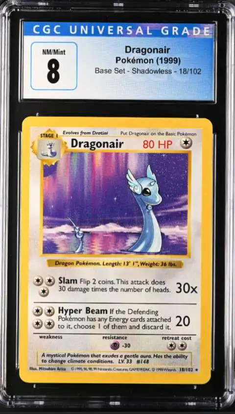 Pokemon Base Set Rare Dragonair #18 [Moderately Played]