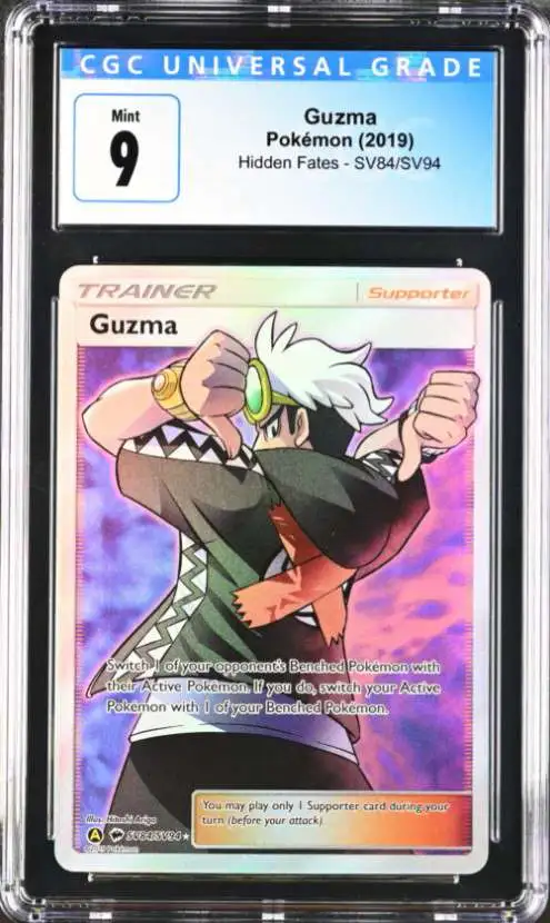 Pokemon Trading Card Game Hidden Fates Single Card Ultra Rare Guzma SV84  CGC - Mint 9 4188226005 - ToyWiz