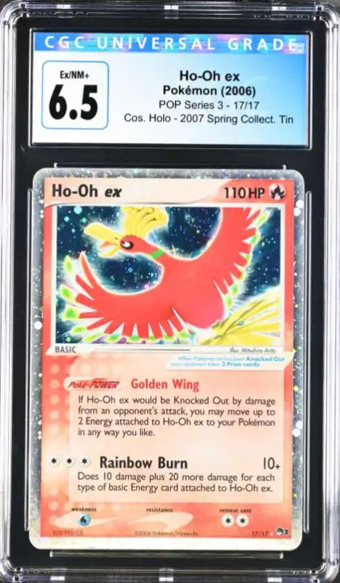 Ho-Oh ex - 17/17 PSA 8 POP Series 3 Ultra Rare Holo Pokemon - NM