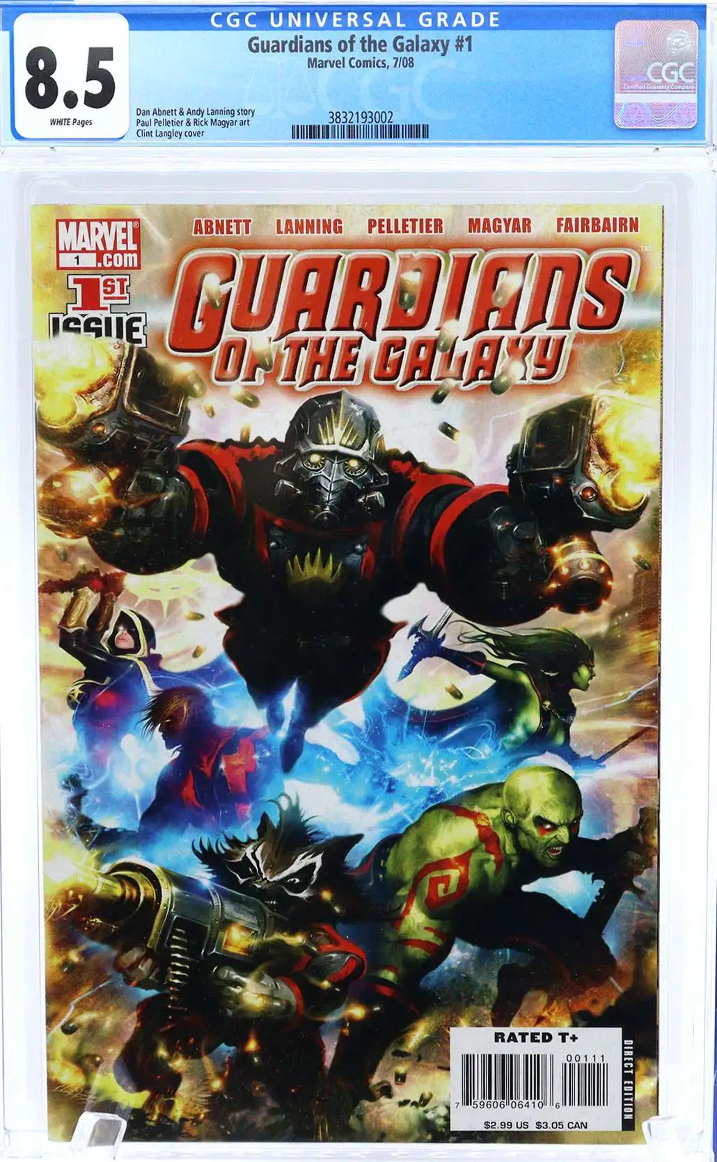 Guardians of the Galaxy Graded Comic #1 CGC 8.5 Comic Book