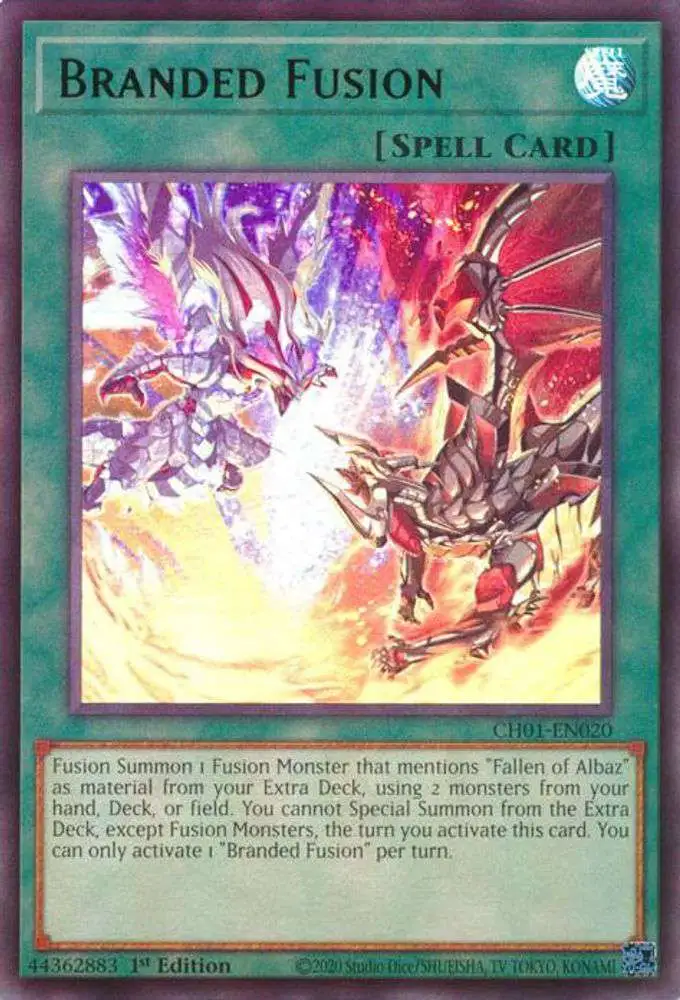 YuGiOh Trading Card Game The Chronicles Deck The Fallen amp The Virtuous  Single Card Ultra Rare Branded Fusion CH01-EN020 - ToyWiz