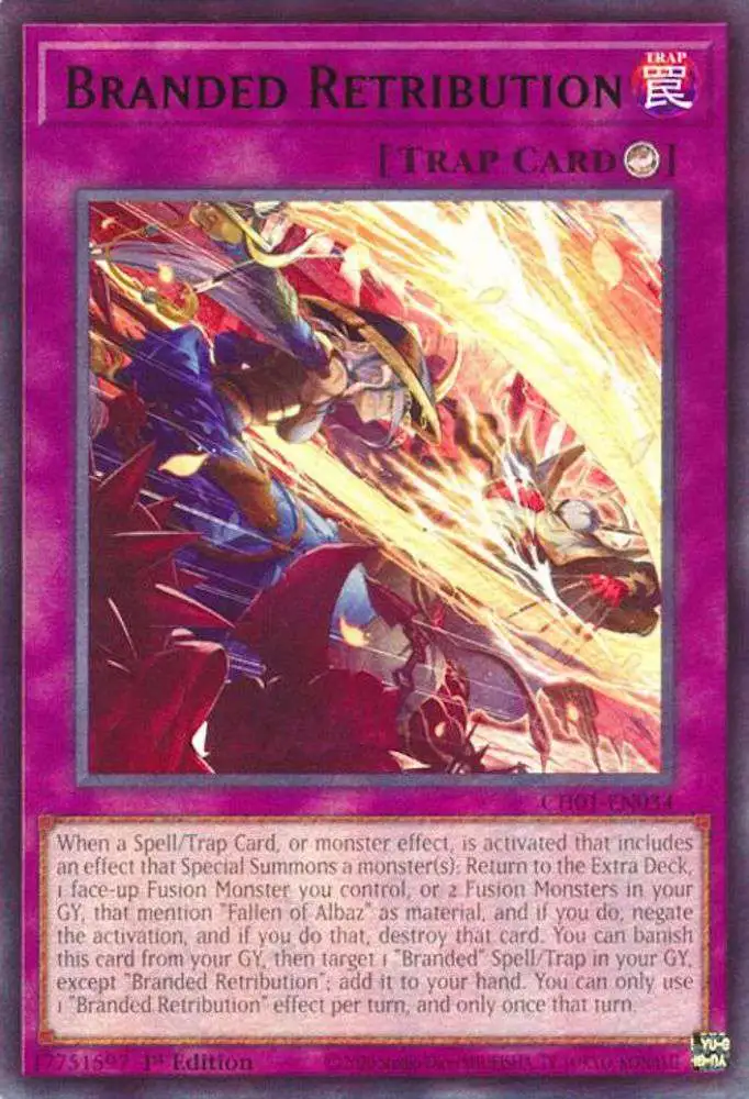 YuGiOh Trading Card Game The Chronicles Deck The Fallen amp The Virtuous Single Card Ultra Rare Branded Retribution CH01-EN034 - ToyWiz YuGiOh Trading Card Game The Chronicles Deck The Fallen amp The Virtuous Single Card Ultra Rare Branded Retribution CH01-EN034 - ToyWiz