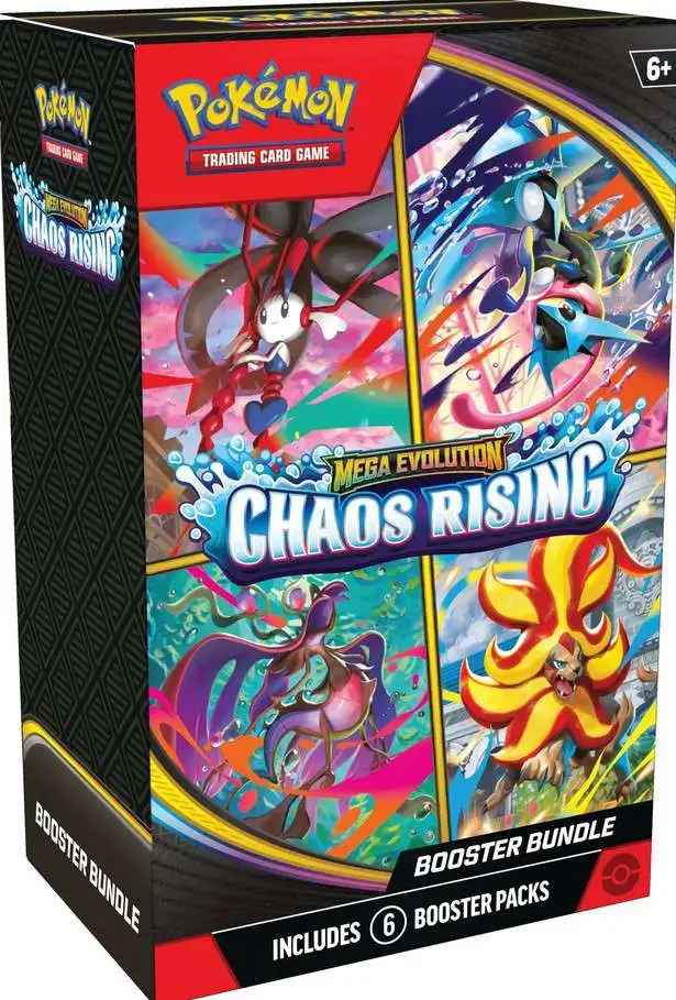 Pokemon Mega Evolution Chaos Rising Booster Bundle [6 Booster Packs] (Pre-Order ships May)