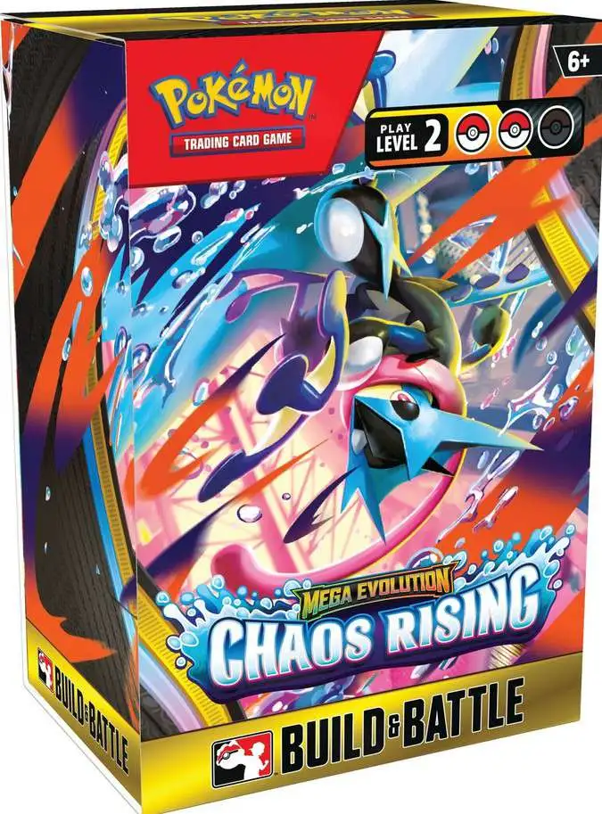 Pokemon Mega Evolution Chaos Rising Build & Battle Box [4 Booster Packs & More] (Pre-Order ships June)