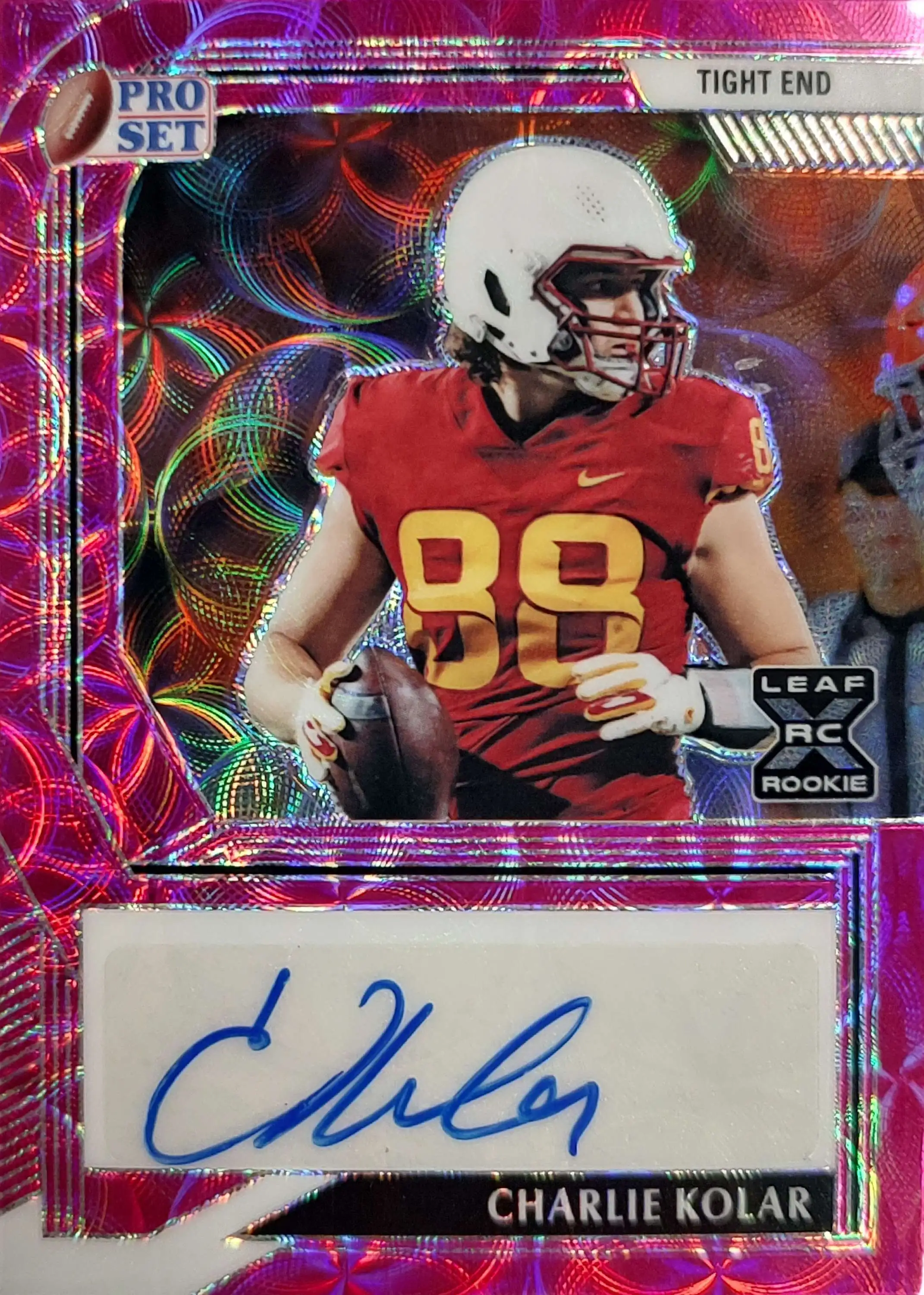 NFL 2022 Leaf Pro Set Metal Charlie Kolar 35 Autographed Trading Card  PA-CK3 Rookie - ToyWiz