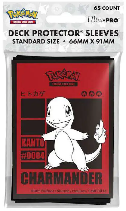 Ultra Pro Pokemon Trading Card Game Charmander Card Sleeves [65 Count, Kanji]