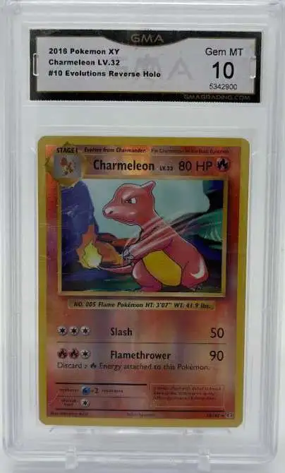 Pokemon Evolutions Single Card Reverse Holo Charmeleon 10108 GMA