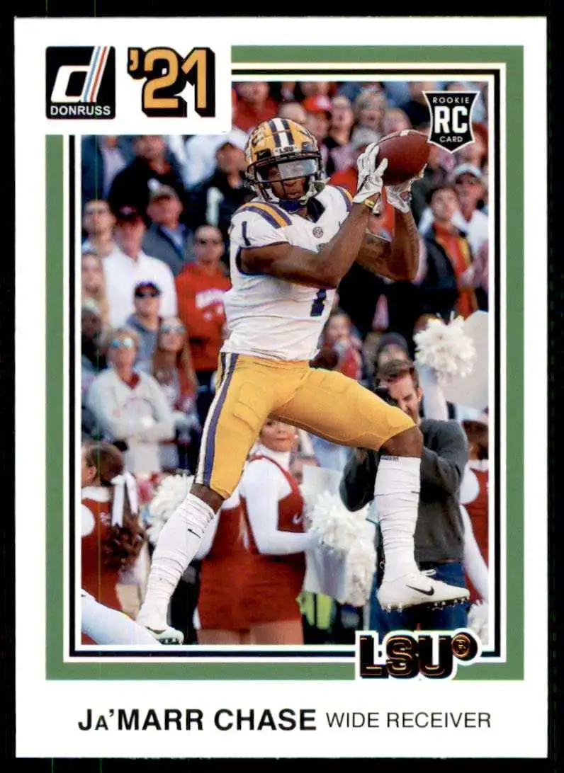 Ja'Marr Chase 2021 CHRONICLES DRAFT RECON ROOKIE RC #136 LSU TIGERS!