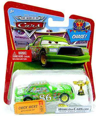 Disney / Pixar Cars The World of Cars Series 1 Chick Hicks with Piston Cup  Trophy Diecast Car