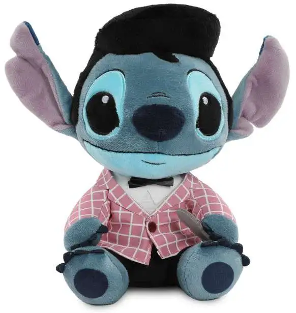 Disney Lilo & Stitch Phunny Elvis Stitch 7.5-Inch Plush [Pink Checkered]