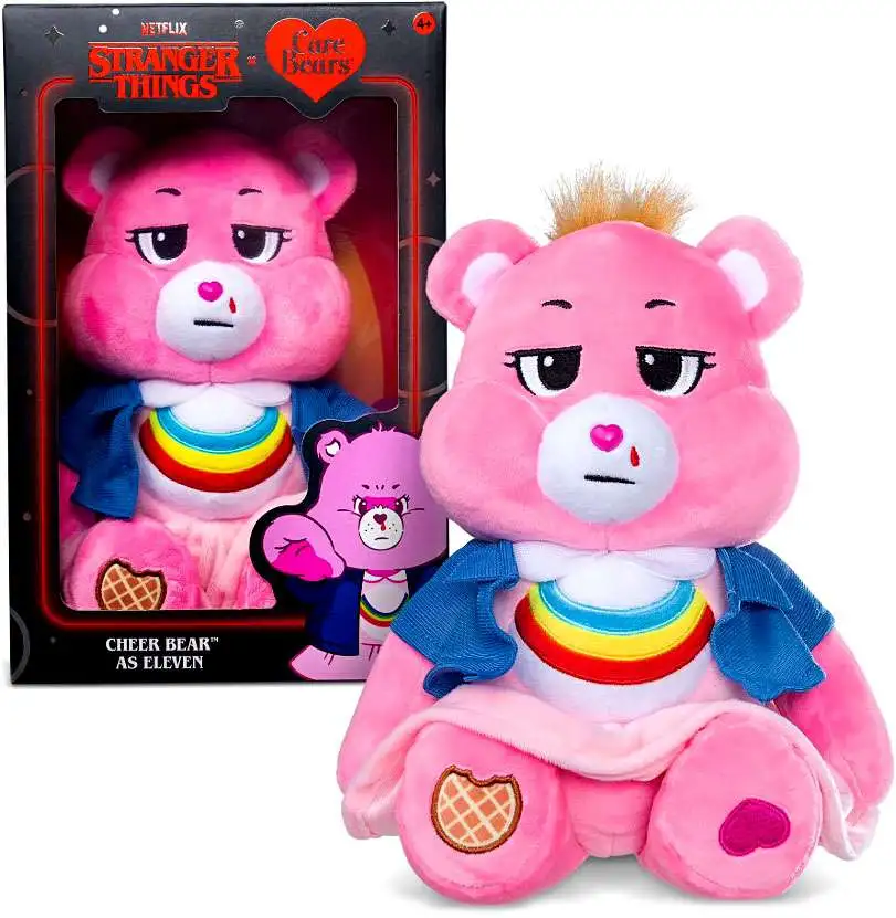 Care Bears Stranger Things Special Edition Cheer Bear as Eleven 12-Inch Plush Figure