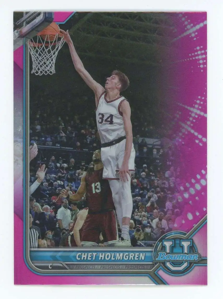 NBA 2022 Bowman University Pink Chet Holmgren #89