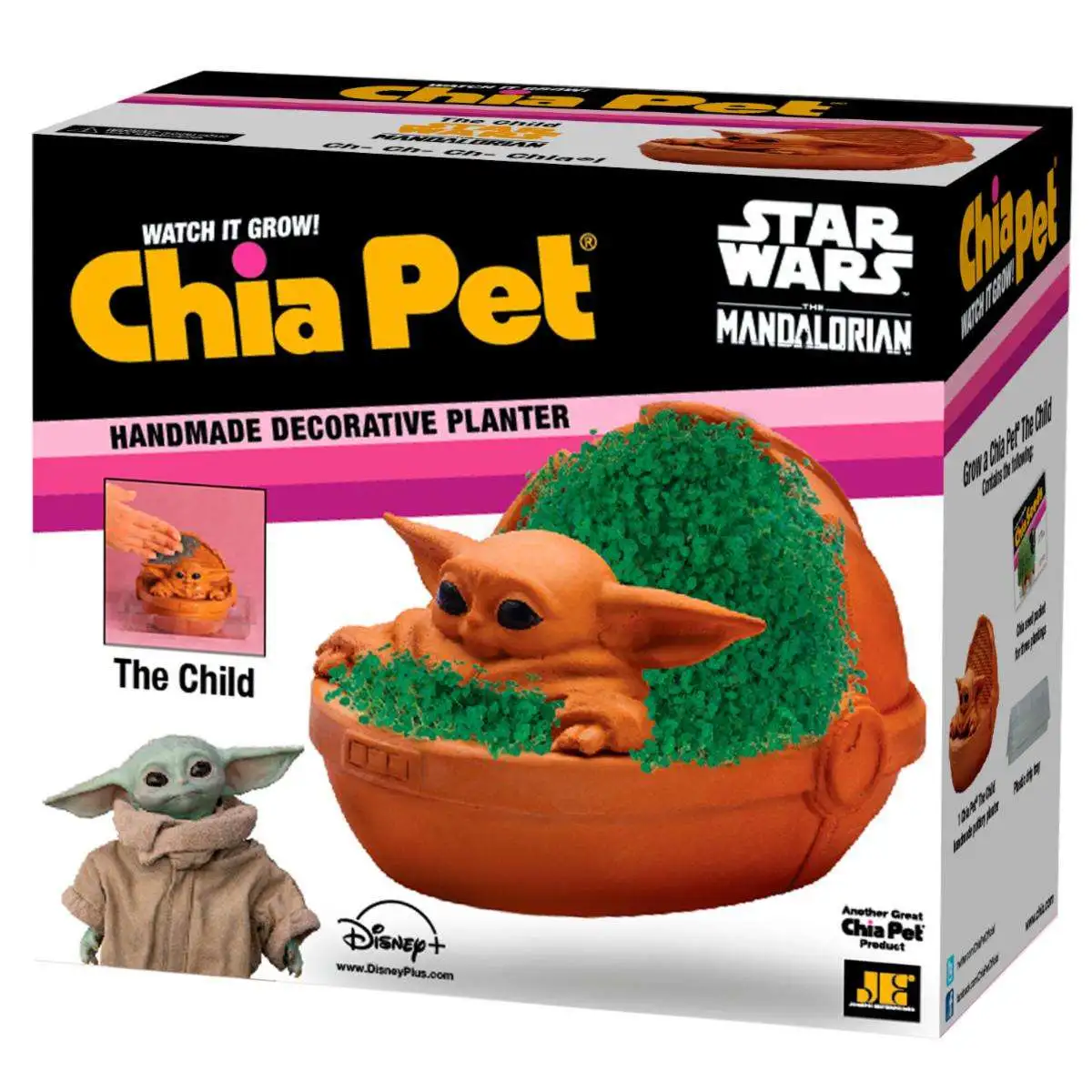 NEW Star Wars The Mandalorian The Child Baby Yoda Chia Pet Decorative Planter 