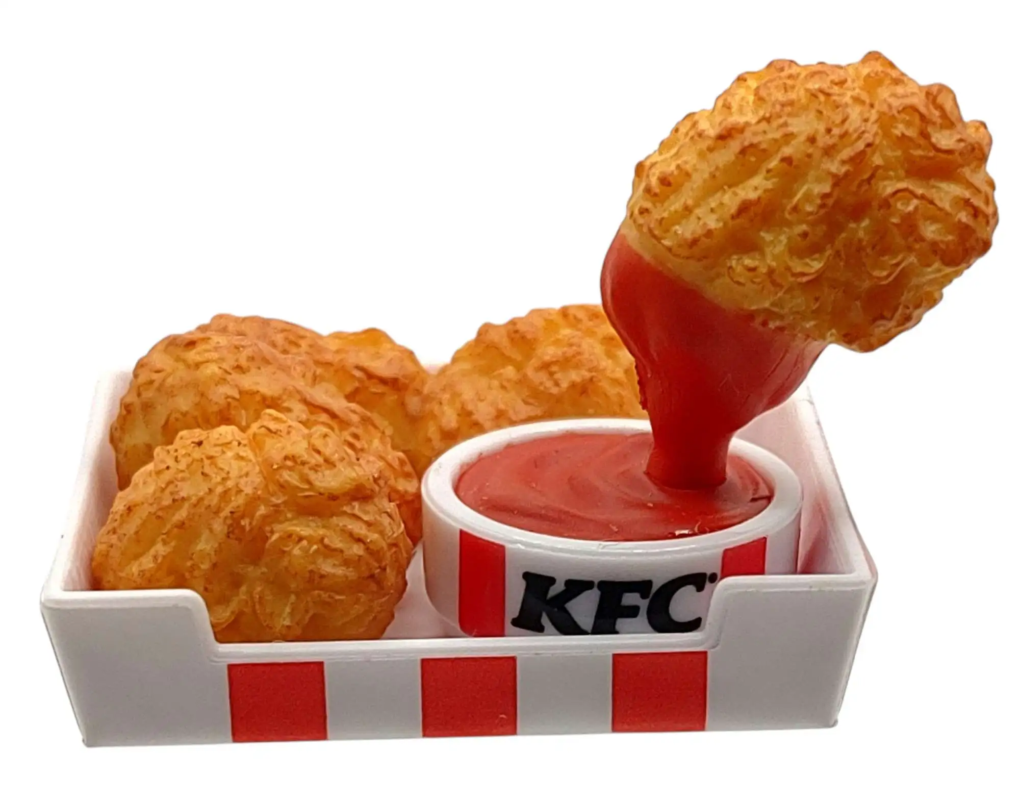 5 Surprise KFC Chicken Nuggets With Sauce 1.5 Mini Food Toy