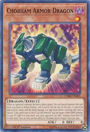 YuGiOh Trading Card Game Chaos Impact Common Chobham Armor Dragon CHIM-EN005