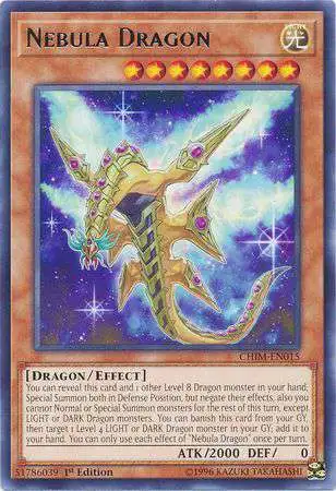 YuGiOh Trading Card Game Chaos Impact Rare Nebula Dragon CHIM-EN015