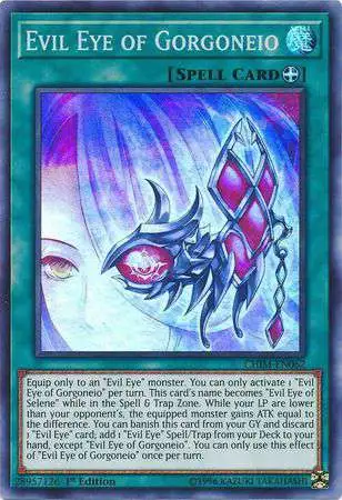 YuGiOh Trading Card Game Chaos Impact Super Rare Evil Eye of Gorgoneio CHIM-EN062