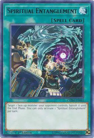 YuGiOh Trading Card Game Chaos Impact Rare Spiritual Entanglement CHIM-EN065