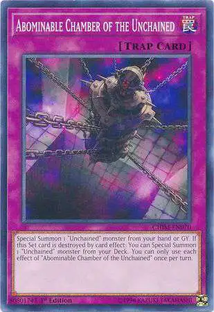 YuGiOh Trading Card Game Chaos Impact Common Abominable Chamber of the Unchained CHIM-EN070