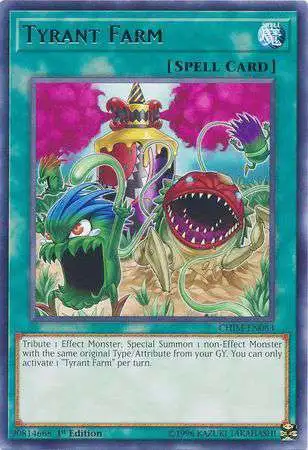 YuGiOh Trading Card Game Chaos Impact Rare Tyrant Farm CHIM-EN083