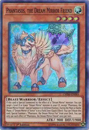 YuGiOh Trading Card Game Chaos Impact Super Rare Phantasos, the Dream Mirror Friend CHIM-EN085
