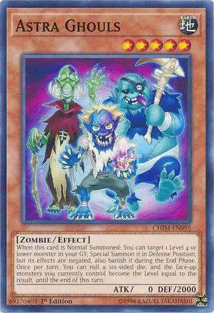 YuGiOh Trading Card Game Chaos Impact Common Astra Ghouls CHIM-EN095