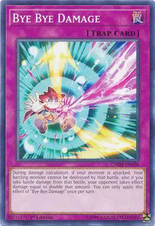 YuGiOh Trading Card Game Chaos Impact Common Bye Bye Damage CHIM-EN096