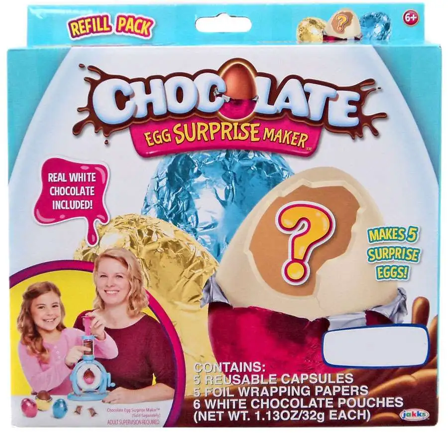 Chocolate Egg Surprise Maker Exclusive Refill Pack [White Chocolate]