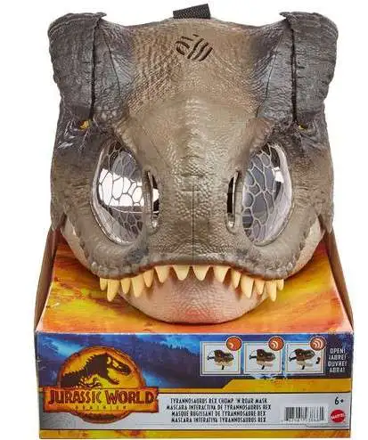 Jurassic World Dominion Chomp 'N Roar Tyrannosaurus Rex Deluxe Mask
