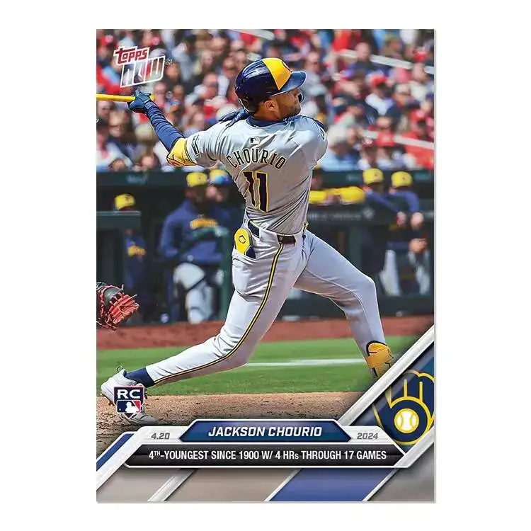 MLB Milwaukee Brewers 2024 NOW Baseball Jackson Chourio #104 [Rookie]