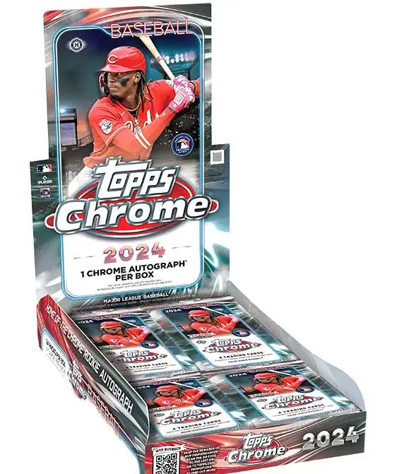 MLB Topps 2024 Chrome Baseball Trading Card HOBBY Box 24 Packs 