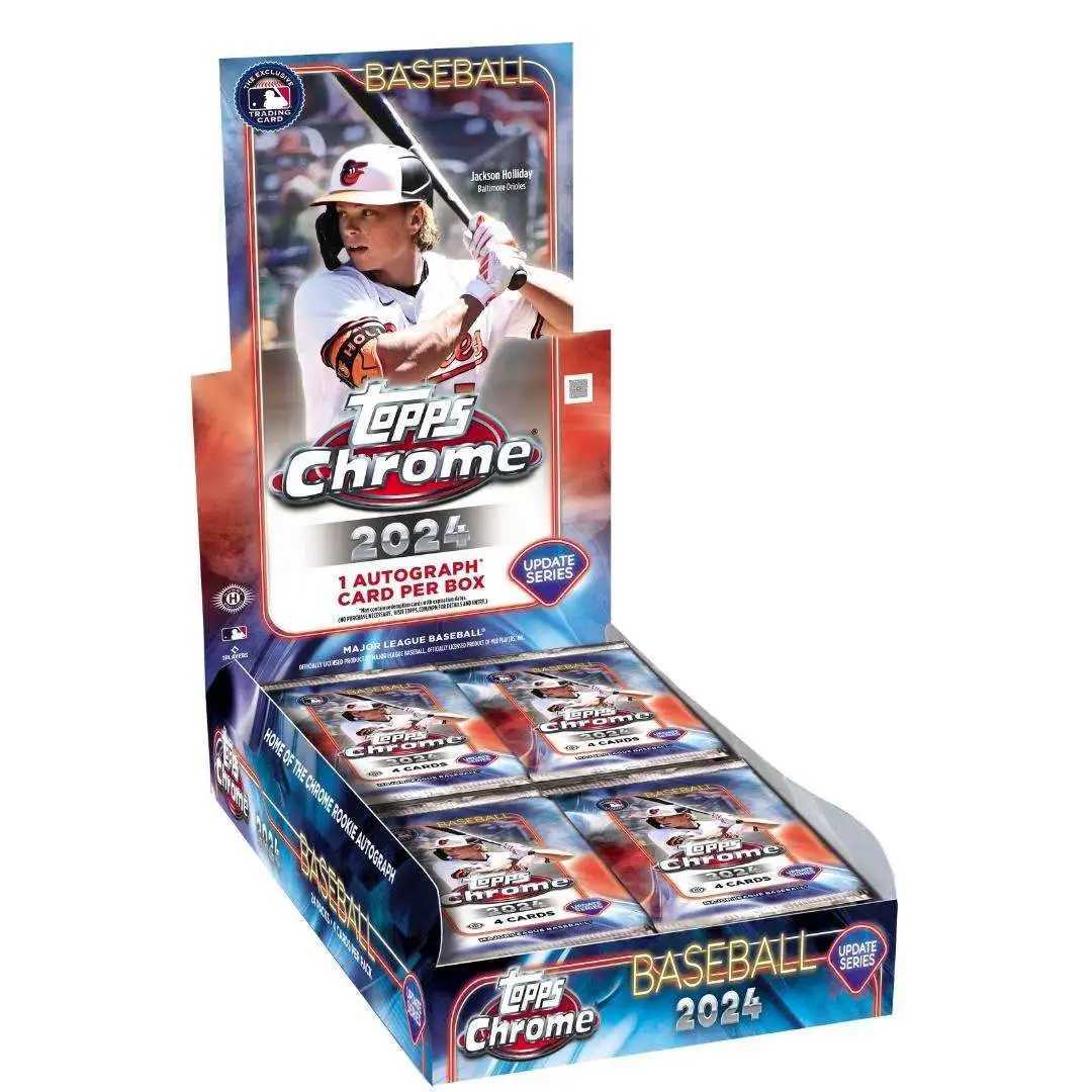 MLB Topps 2024 Chrome Update Baseball Trading Card HOBBY Box [24 Packs]