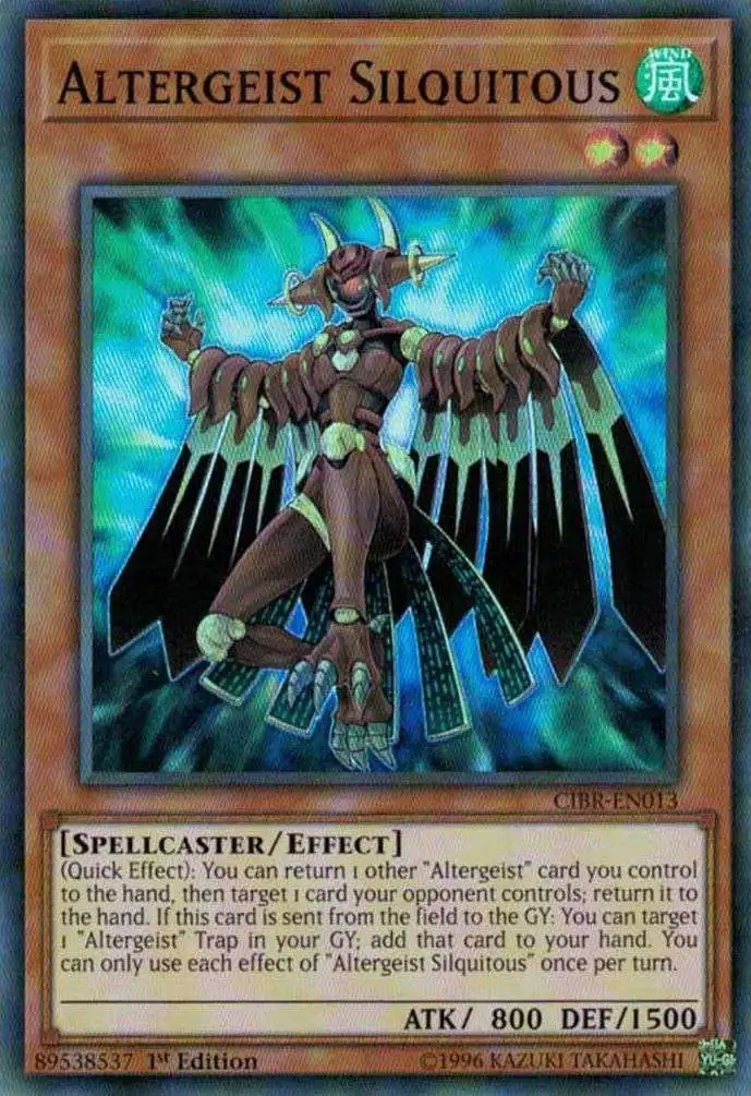 YuGiOh Circuit Break Super Rare Altergeist Silquitous CIBR-EN013