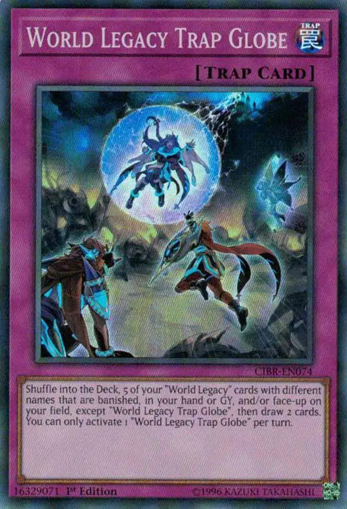 YuGiOh Circuit Break Super Rare World Legacy Trap Globe CIBR-EN074