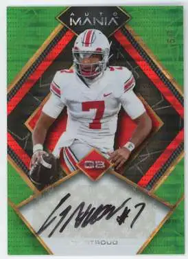 NFL 2022 Wild Card Auto Mania 5/7 CJ Stroud AM-D61 [Green Rookie Autograph]
