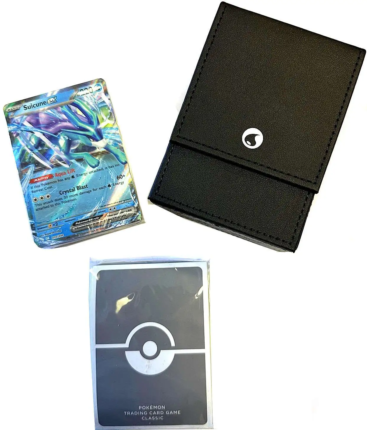 Pokemon CLASSIC Blastoise (Featuring Suicune) LOOSE Deck, Deck Box & Sleeves [60 Cards]