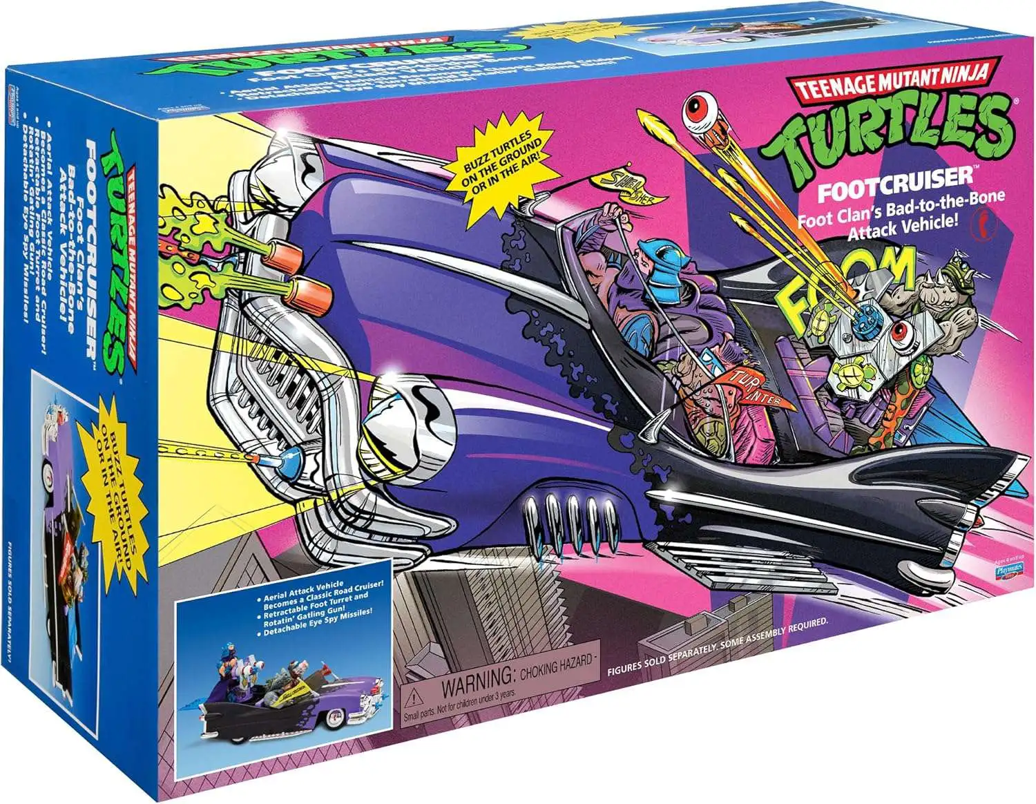 Teenage Mutant Ninja Turtles TMNT 1987 Classic Footcruiser Exclusive Action Figure Vehicle