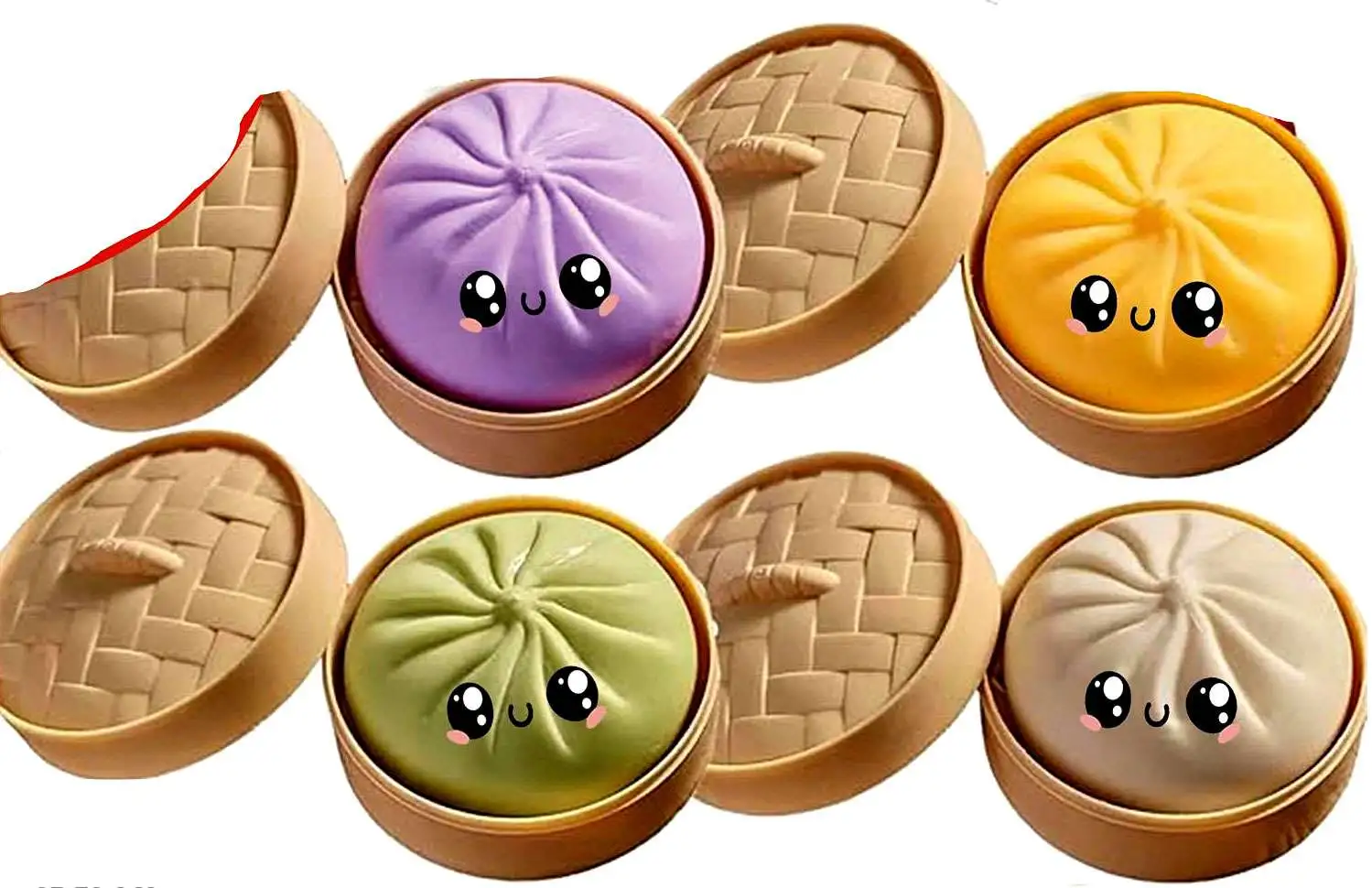 Squishy Dumplings Large CLASSIC 3.5-Inch Mystery Pack [1 RANDOM Squishy Toy] (Pre-Order ships May)