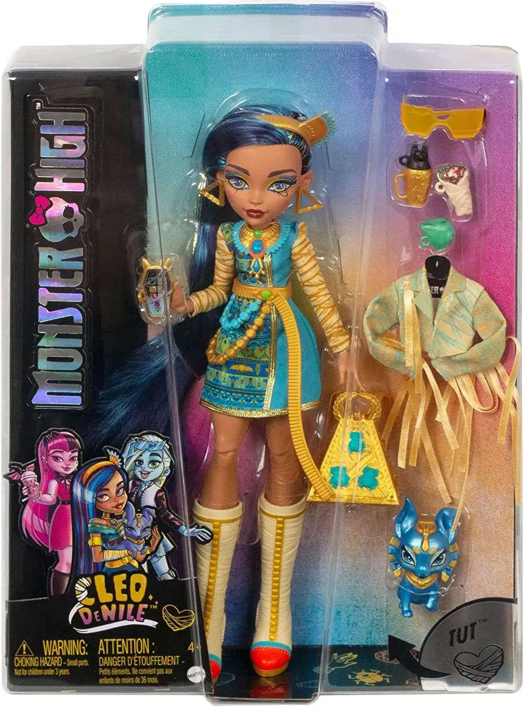 Monster High Faboolous Pets Cleo de Nile Doll with Tut Mattel Toys - ToyWiz