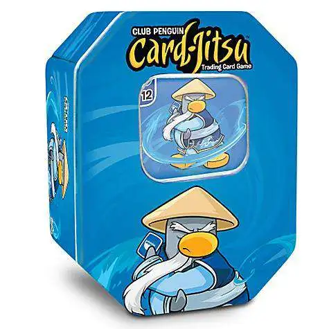 Club Penguin Card-Jitsu Trading Card Game Water Series 4 Tin Set Blue Topps  - ToyWiz