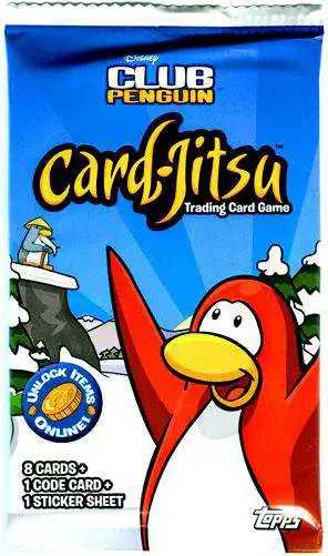 Club Penguin Card-Jitsu Trading Card Game Series 1 BLISTER Booster Pack [8  Cards]