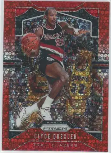 NBA 2019 Panini Prizm 33/125 Clyde Drexler #23 [Red Disco]