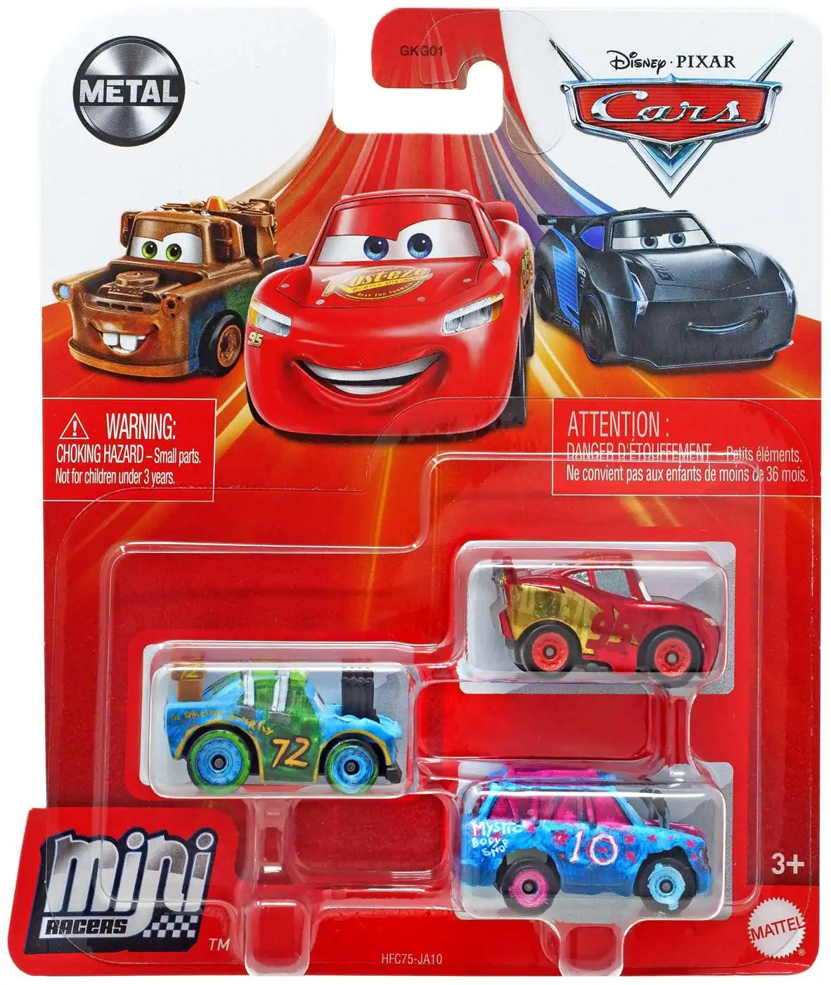 Disney Pixar Cars Mini Racers 3 Pack - Assorted*