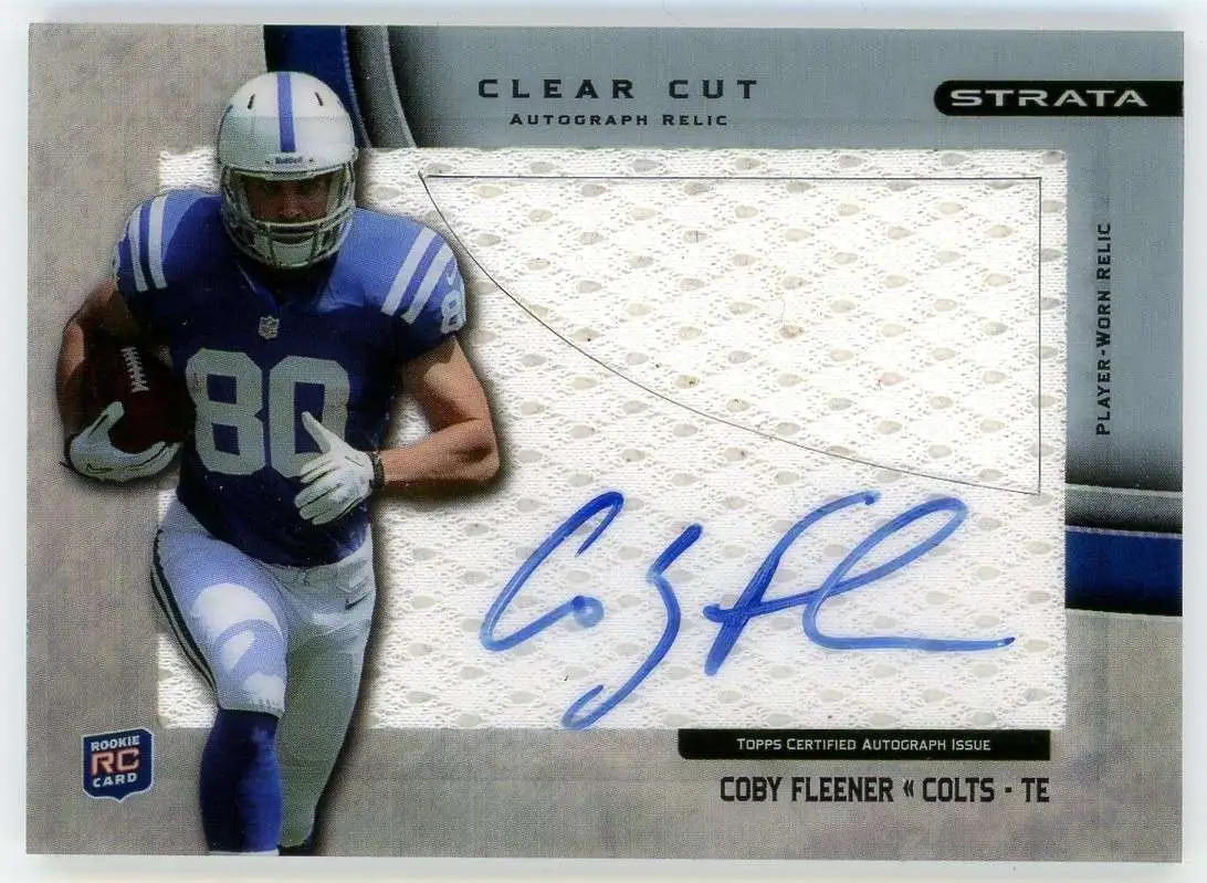 NFL 2012 Topps Strata Clear Cut Coby Fleener CCAR-CF [Rookie Auto]
