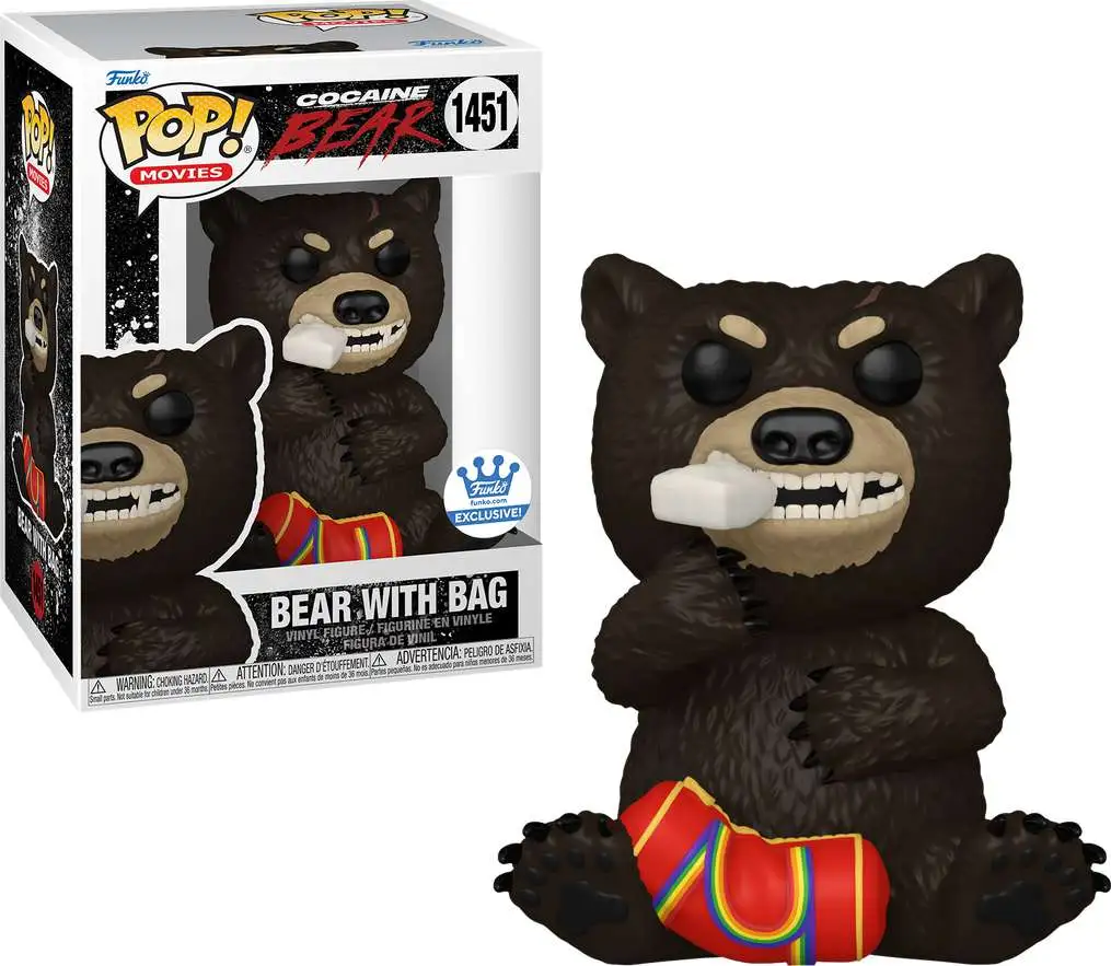 Funko Cocaine Bear POP! Movies Bear with Bag Exclusive Vinyl Figure #1451