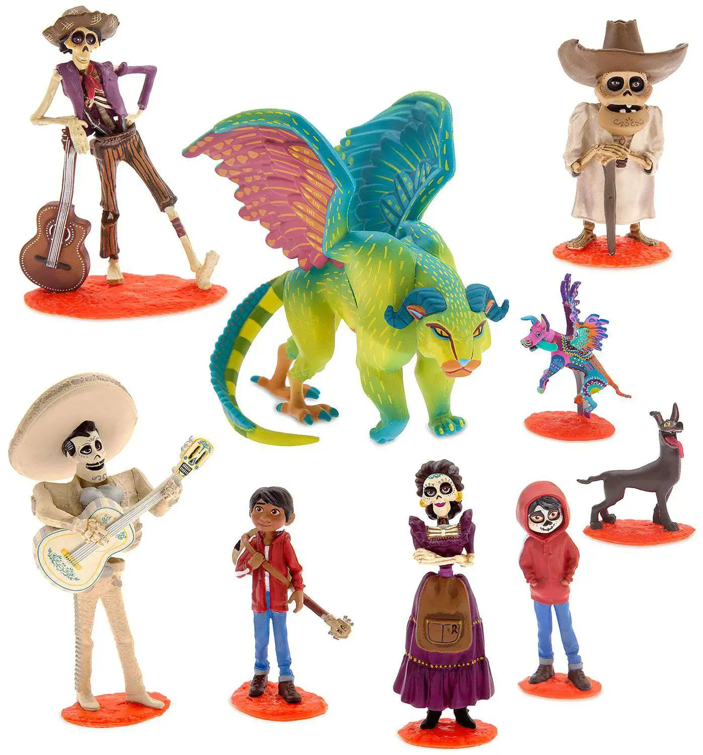 Disney Pixar Coco Deluxe Figurine Playset 8 Figures New 