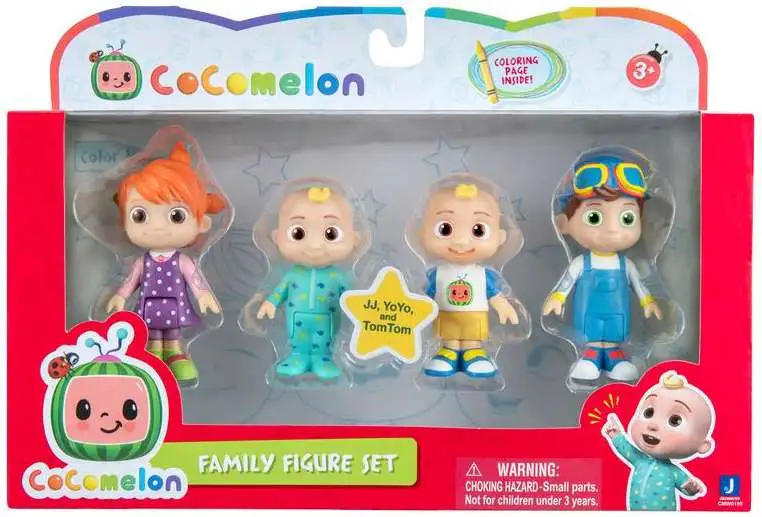 CoComelon Family Action Figure 4-Pack [JJ, YoYo & TomTom, Damaged Package]