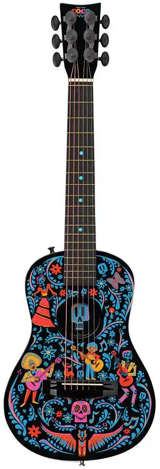 Disney Pixar Coco Acoustic Guitar Exclusive Black Version First