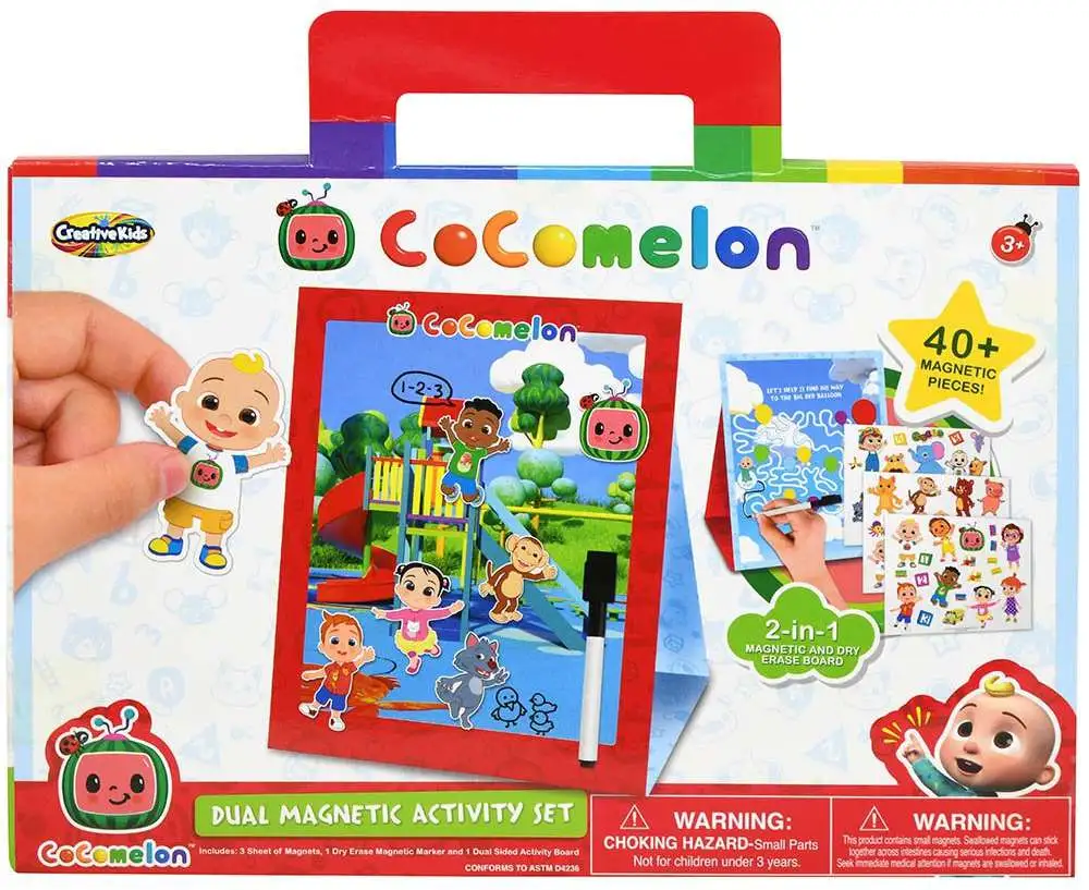 Cocomelon Dual Magnetic Activity Set Creative Kids - ToyWiz